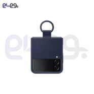 قاب سیلیکونی با حلقه اصلی سامسونگ Galaxy Z Flip 4 مدل Silicone Cover with Ring