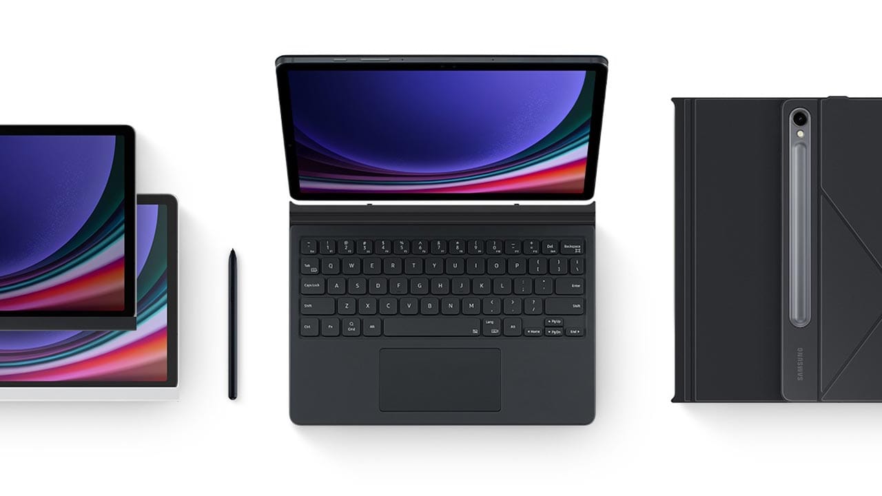 کیف کلاسوری Tab S9 FE سامسونگ با کیبورد