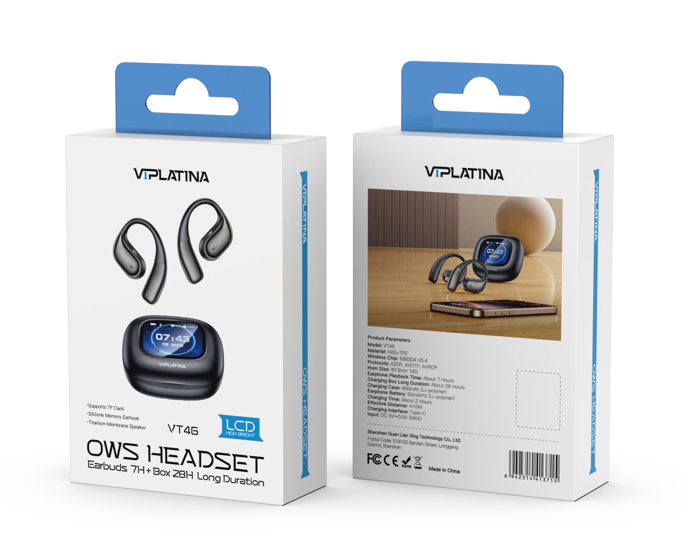 ایرفون بی سیم VIPLATINA مدل VT46